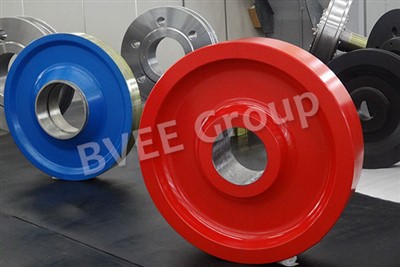 Sínre szerelhető portáldaru kerék